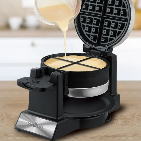 Salton Rotating Double Belgian Waffle Maker