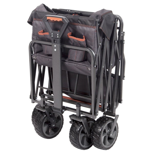 Mac Sports Deluxe Push Pull Folding Wagon with Brakes
