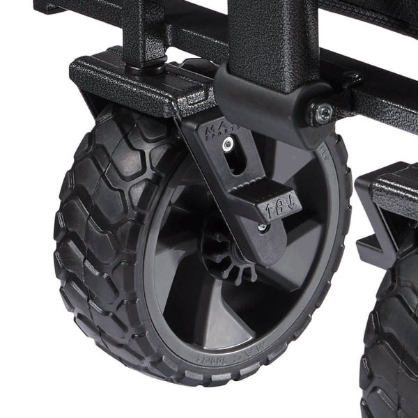 Mac Sports Deluxe Push Pull Folding Wagon with Brakes