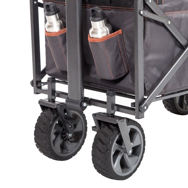 Mac Sports Deluxe Push Pull Folding Wagon with Brakes