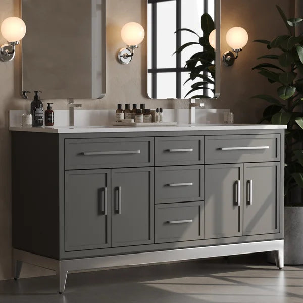 Forestmade Barrington Vanity with Quartz Top in Dark Grey