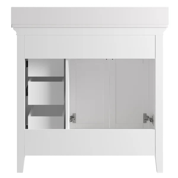 Craft + Main Abbott 37 in. Vanity with White Engineered Stone Top