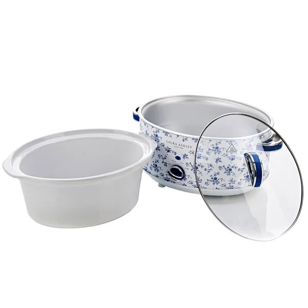 Laura Ashley 6.5 L (6.89 qt.) Slow Cooker, China Rose