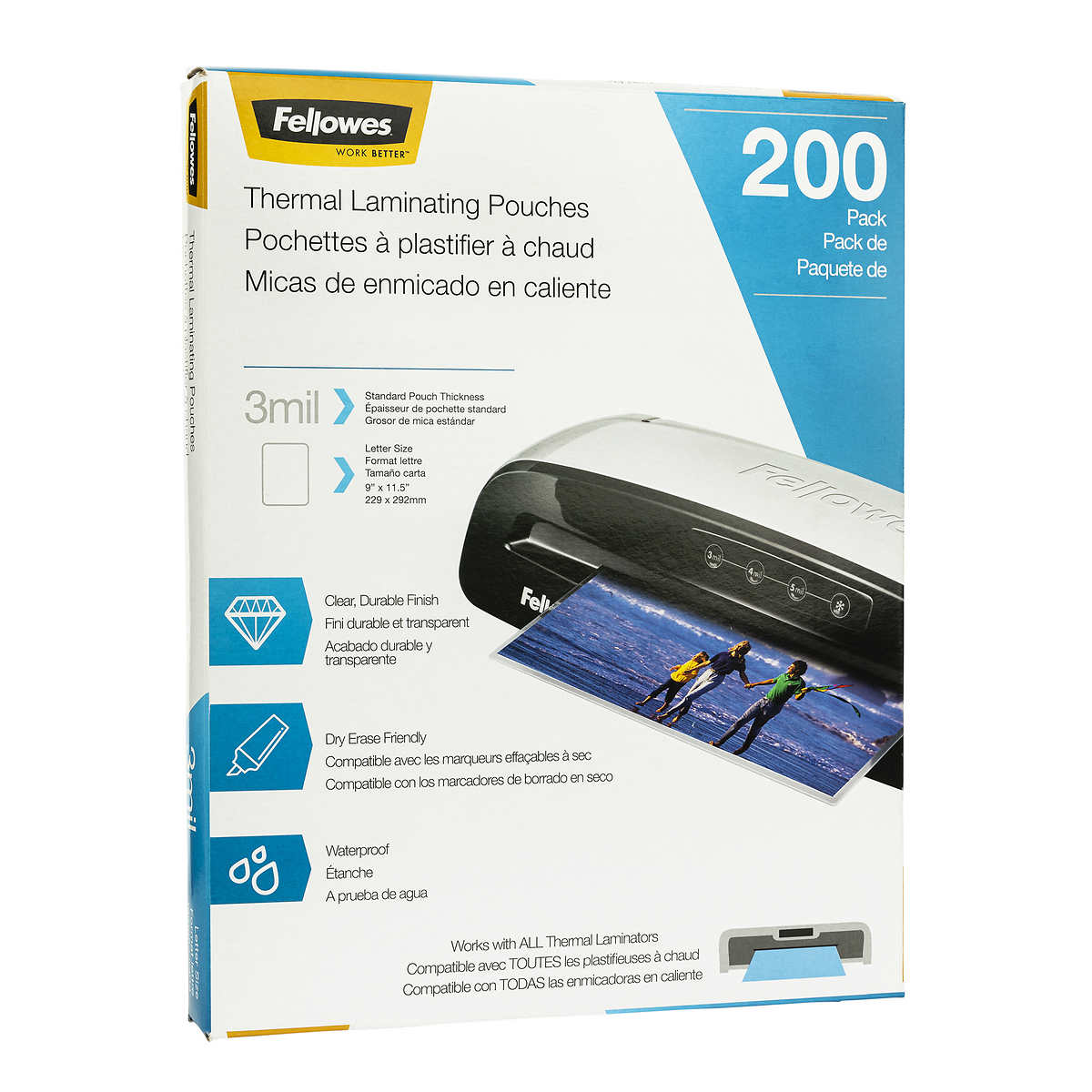 Fellowes Thermal Laminating Pouches Pack of 200