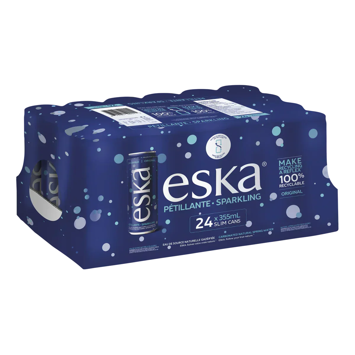 Eska Carbonated Spring Water 24 x 355 mL