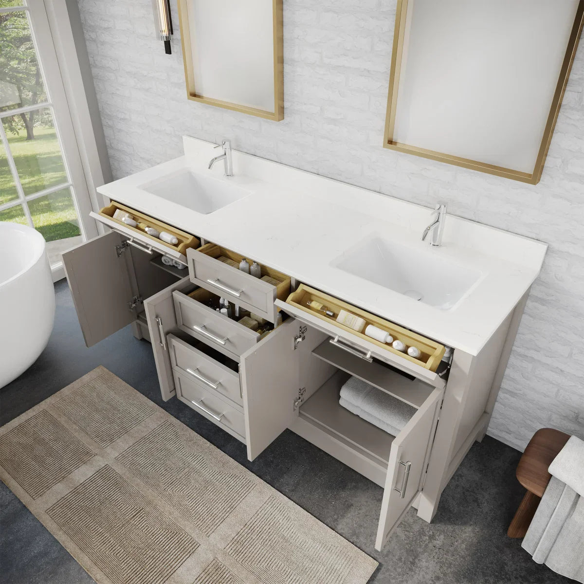 Studio Bathe Brooklyn Vanity in Warm Grey