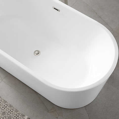 OVE Alexander 67 in. Seamless Freestanding Bathtub