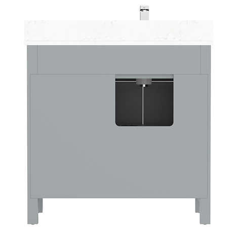 Studio Bathe Thomson Vanity with Power Bar, Oxford Grey
