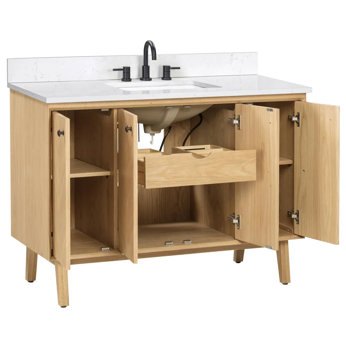 Avanity Aubrey Bathroom Vanity in Brown Oak Finish