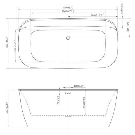 Appollo Callie 63 in. Freestanding Bathtub