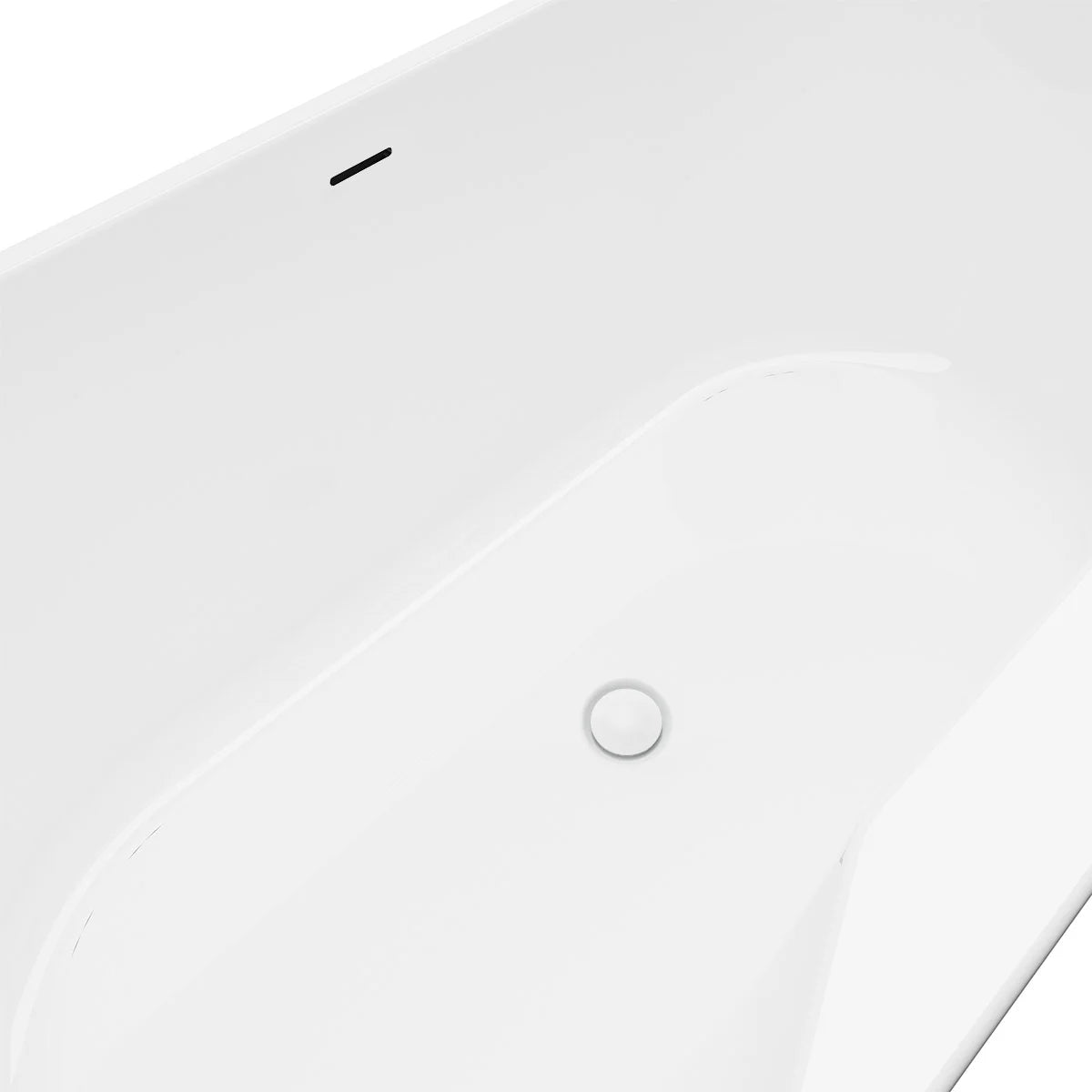 Appollo Amber 62 in. Seamless Freestanding Bathtub