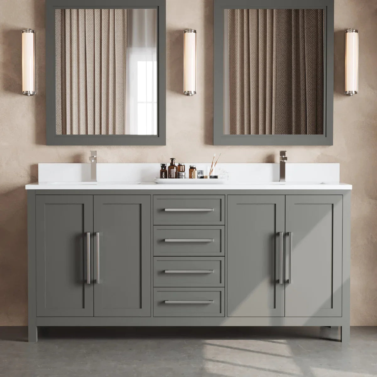 Forestmade Acadian 72 in. Double Vanity with Mirrors