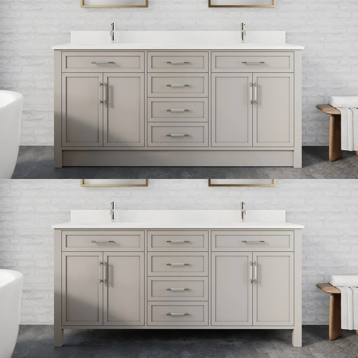 Studio Bathe Brooklyn Vanity in Warm Grey