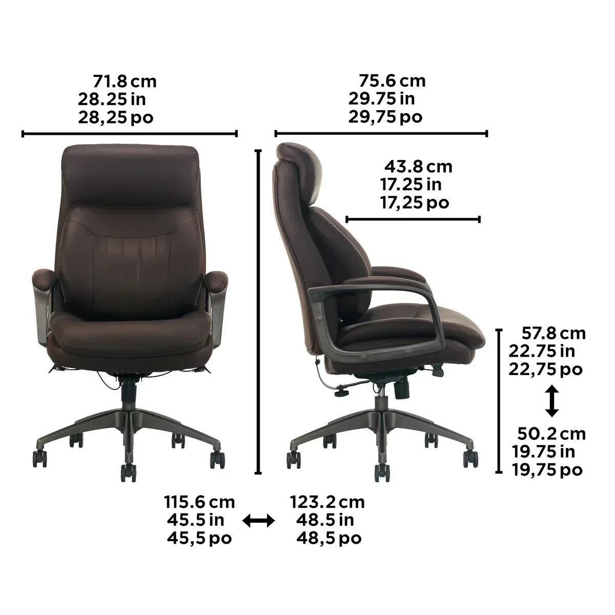 La-Z-Boy Calix Executive Office Chair Brown