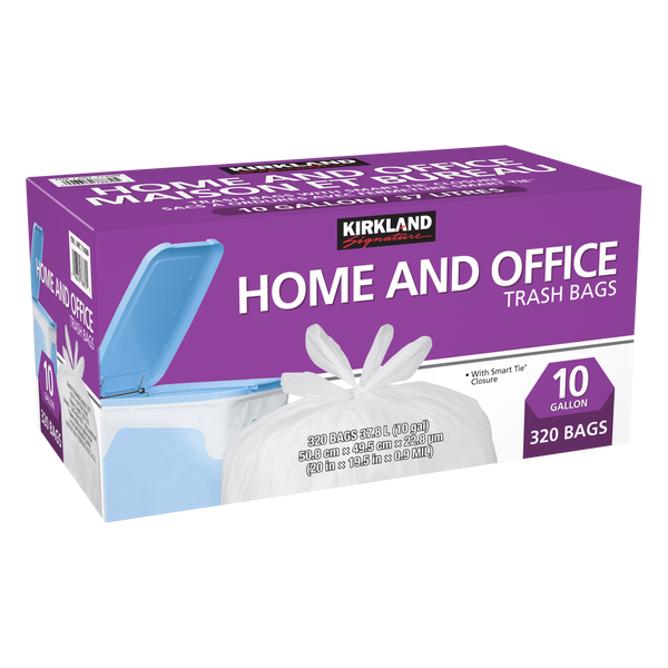 Kirkland Signature Home & Kitchen Trash Bags Pack of 320
