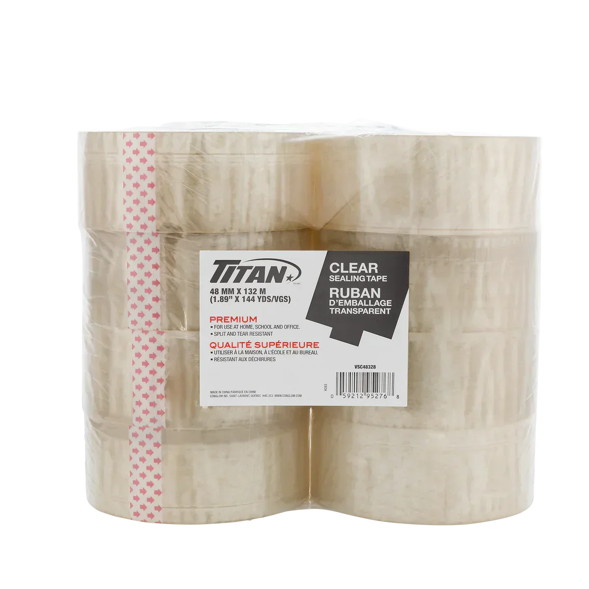 Titan Clear Packing Tape Pack of 8