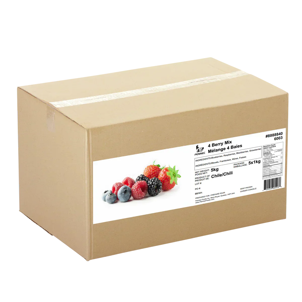 Fennec Foods Four Berry Mix 5 x 1 kg