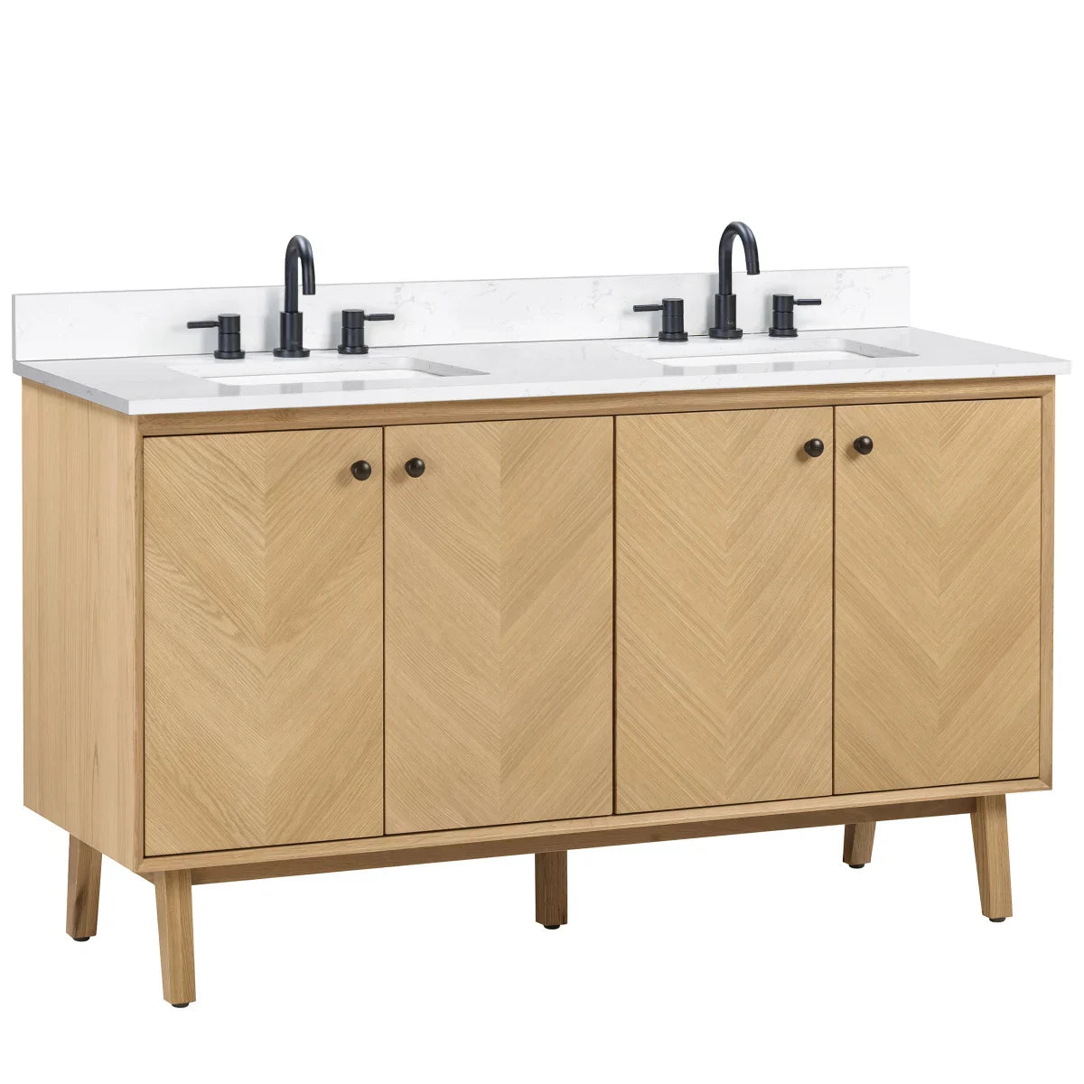 Avanity Aubrey Bathroom Vanity in Brown Oak Finish