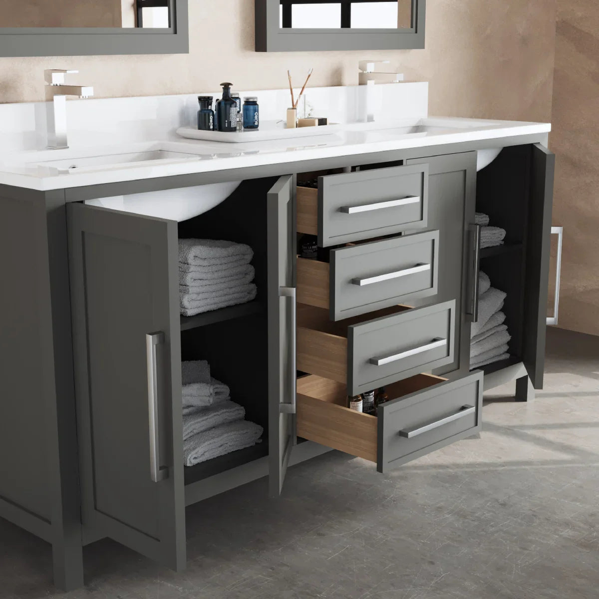 Forestmade Acadian 72 in. Double Vanity with Mirrors