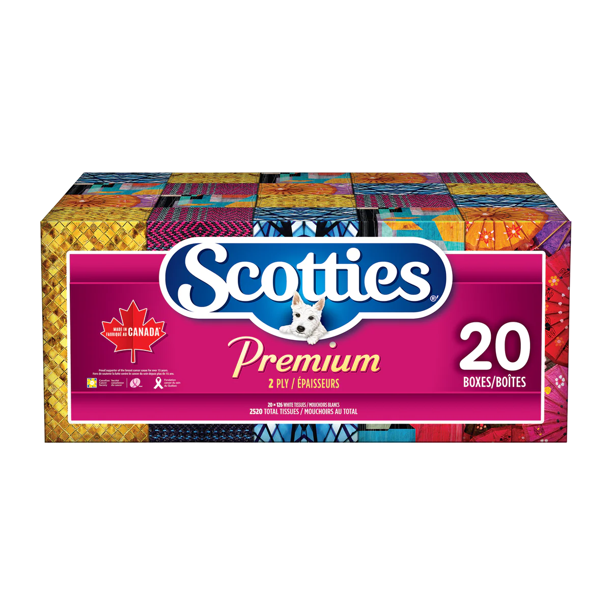 Scotties Premium Facial Tissues Pack of 20