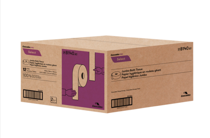 Cascades Pro Select Jumbo Bathroom Tissue Pack of 12