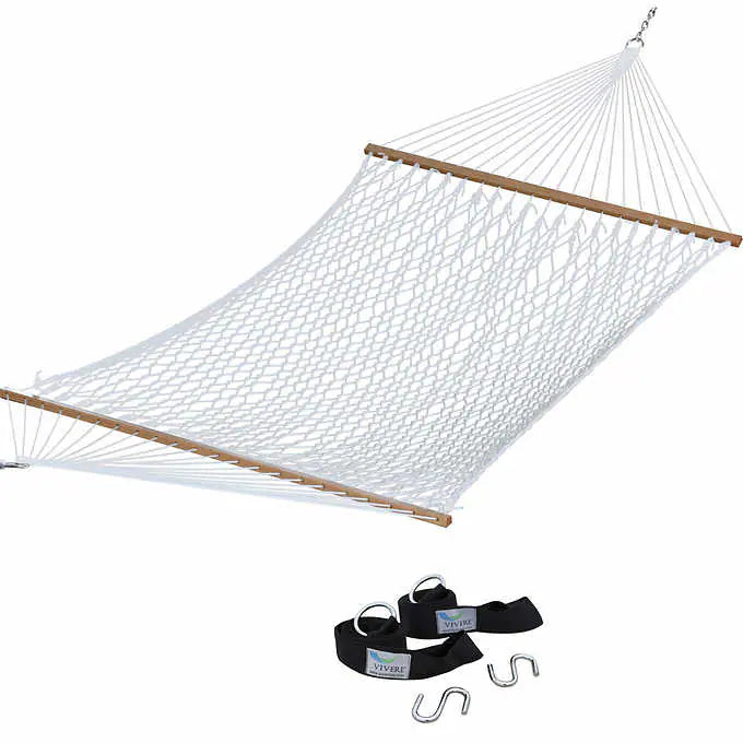 Deluxe Double Hammock with Tree Straps