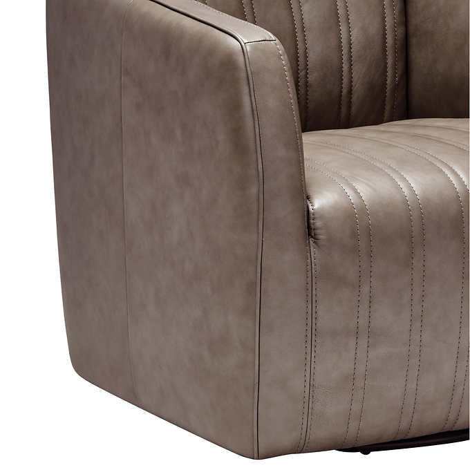 Luxury Swivel Leather Chair with Adjustable Features