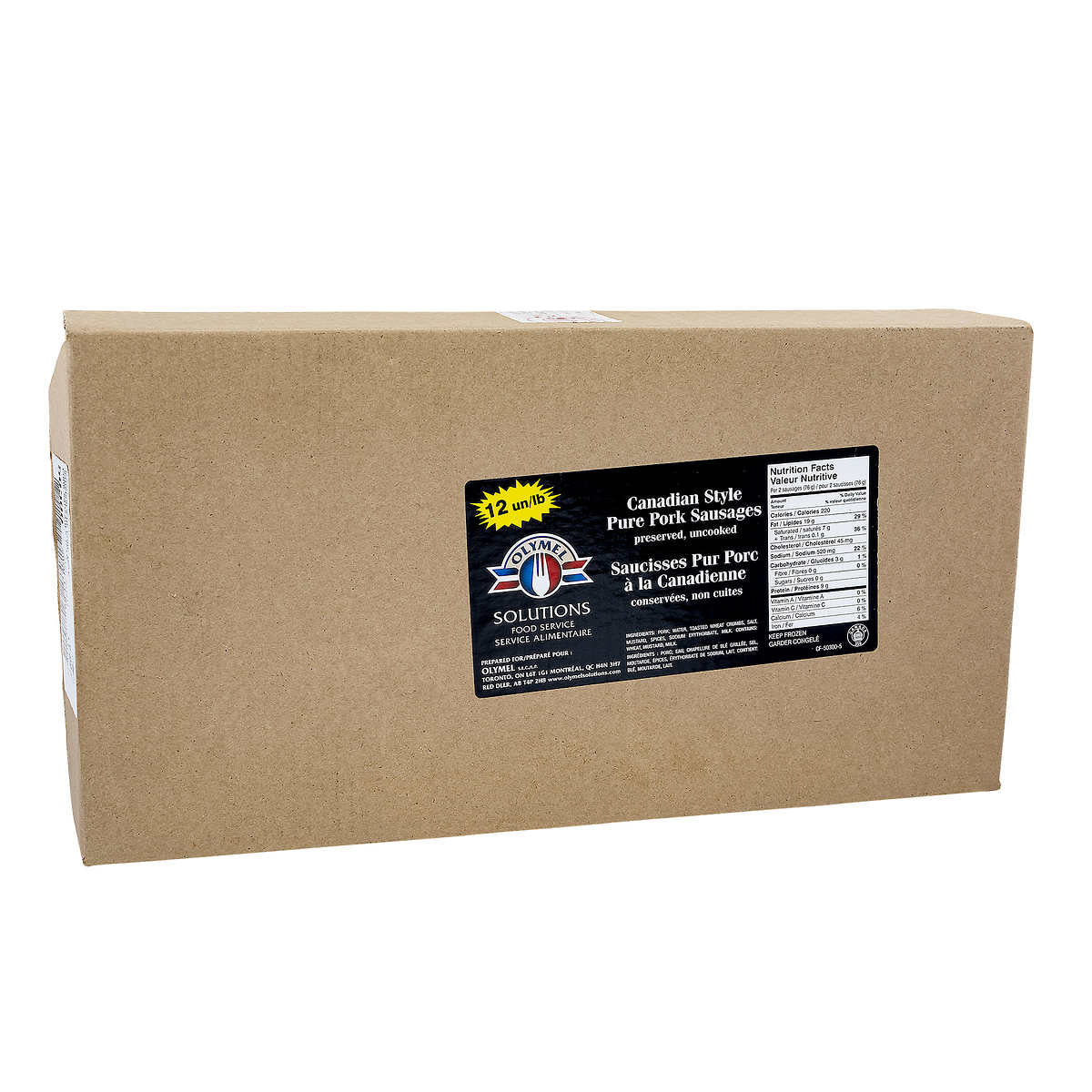 Olymel Frozen Pork breakfast Sausage