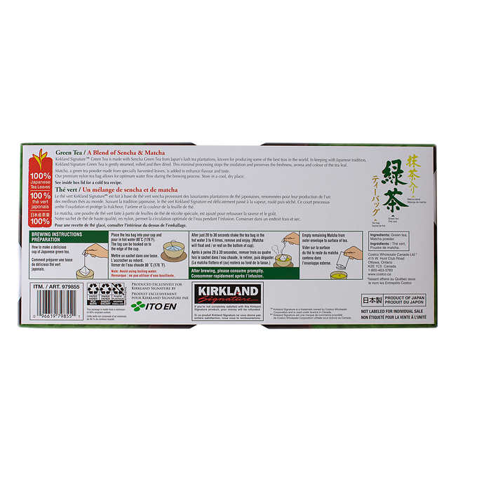 Kirkland Signature Green Tea Pack of 100