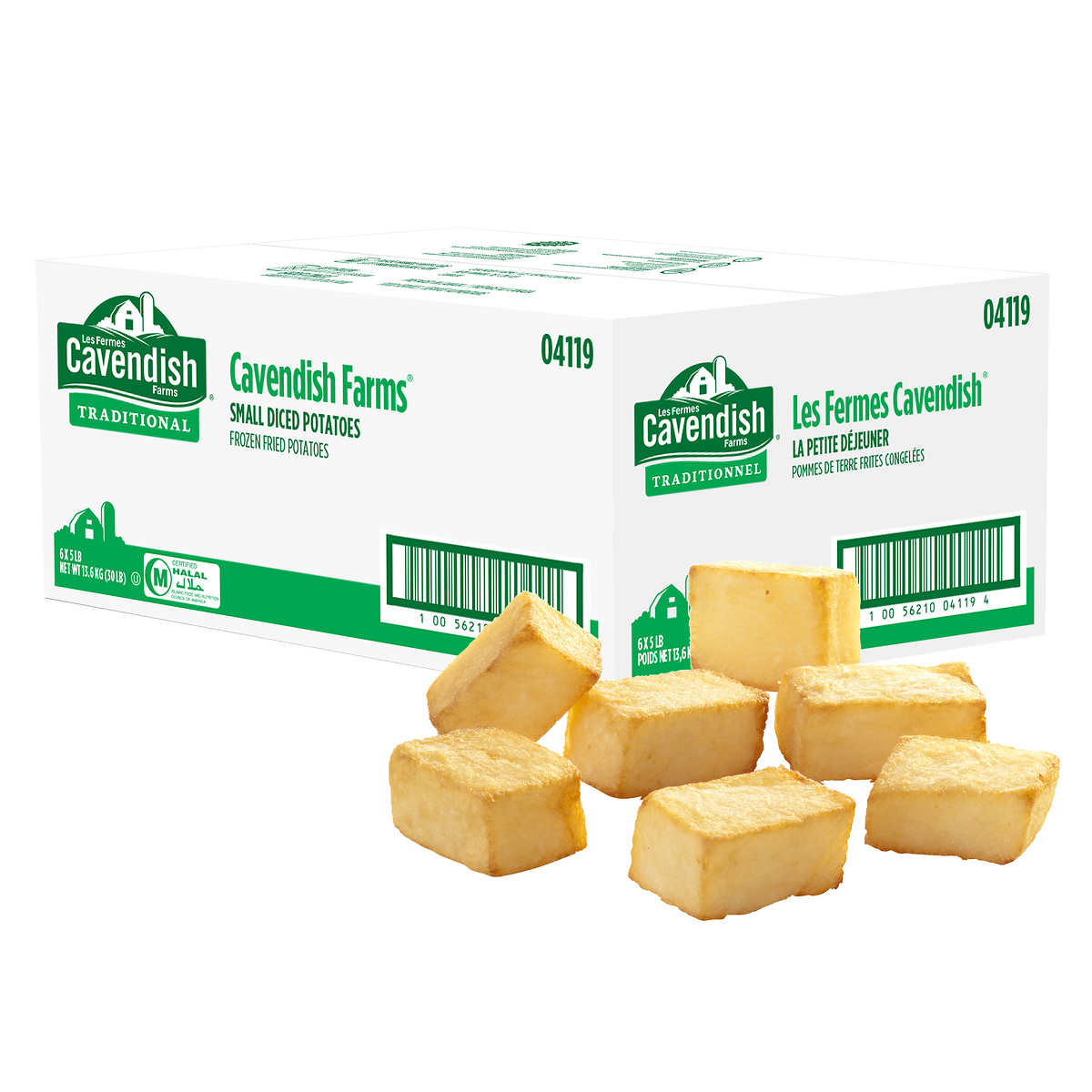 Cavendish Farms Frozen Diced Fried Potatoes 6 × 2.27 kg