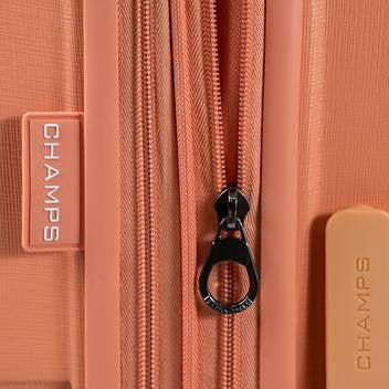 Champs Linen 3-piece Expandable Hardside Luggage Set