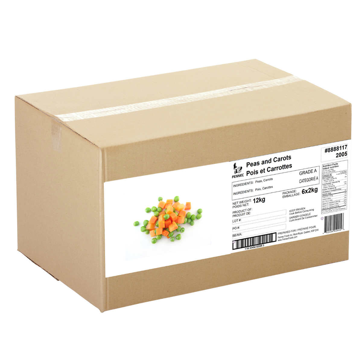 Fennec Foods Frozen Peas & Carrots