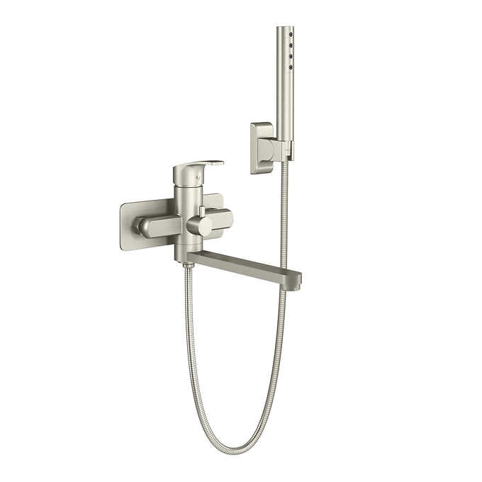 Pulse Niagara Wall Mounted Tub Filler with Pivoting Arm Spout and Hand Wand